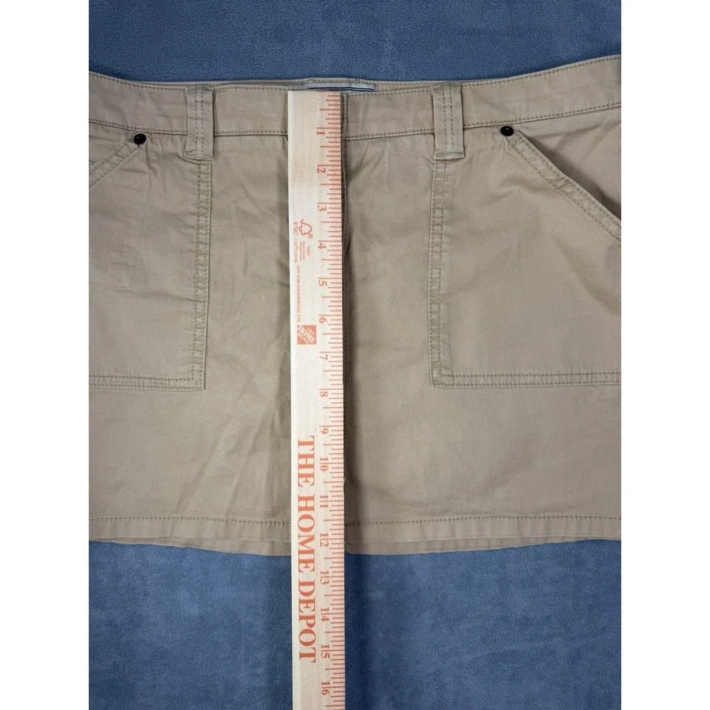 Abercrombie & Fitch Women's Low Rise Khaki Cargo Mini Skirt Y2K 90s Size Small